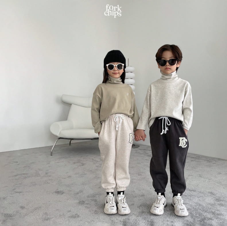 FORK CHIPS - Korean Children Fashion - #Kfashion4kids - Combi Jogger Pants - 11