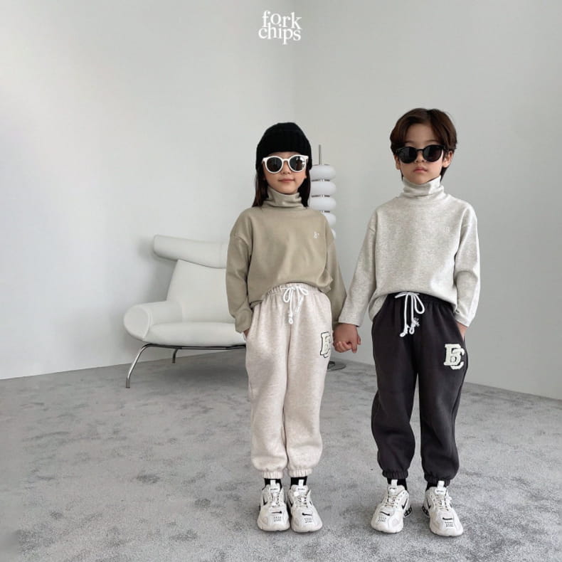 FORK CHIPS - Korean Children Fashion - #Kfashion4kids - Combi Jogger Pants - 12