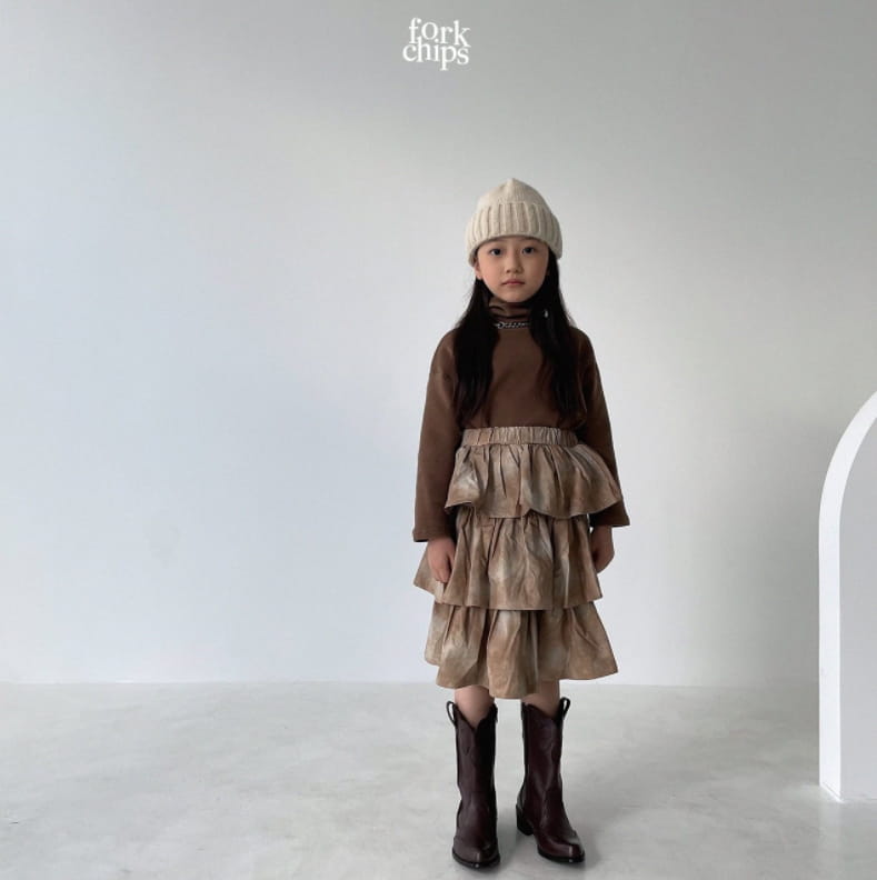 FORK CHIPS - Korean Children Fashion - #Kfashion4kids - Mont Cancan Skirt - 12
