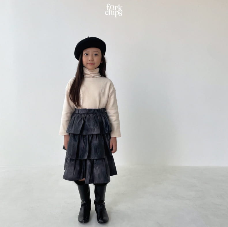 FORK CHIPS - Korean Children Fashion - #Kfashion4kids - Mont Cancan Skirt - 4