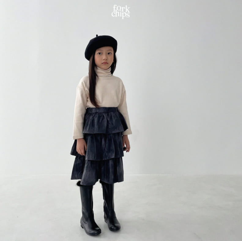 FORK CHIPS - Korean Children Fashion - #Kfashion4kids - Mont Cancan Skirt - 5