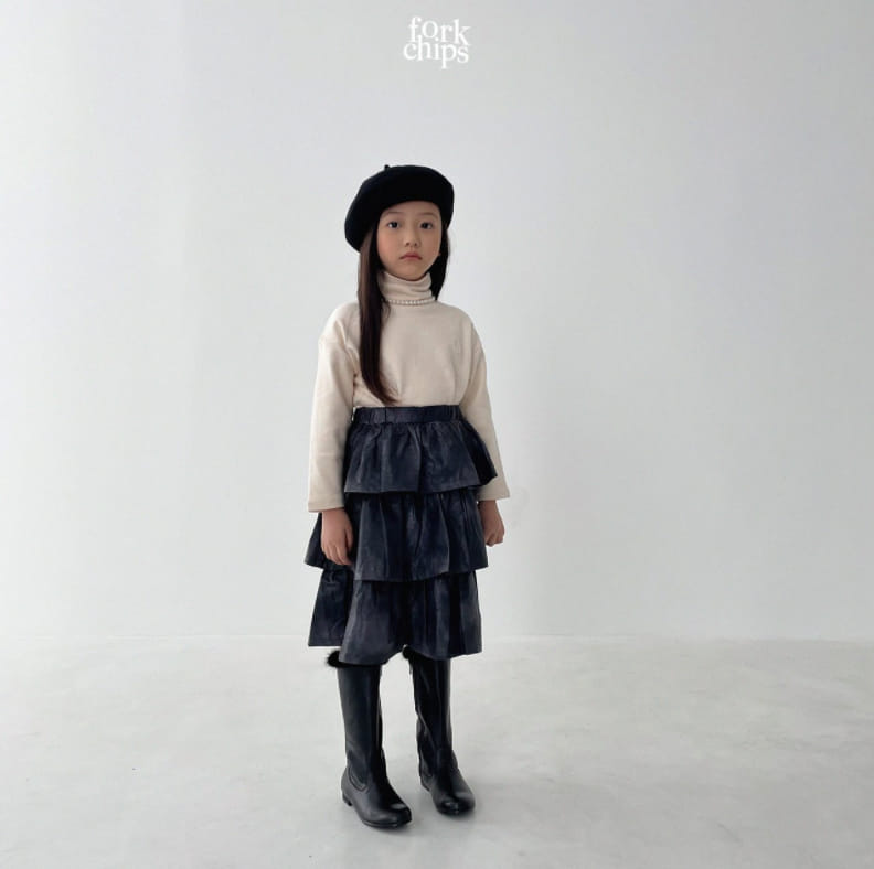 FORK CHIPS - Korean Children Fashion - #Kfashion4kids - Mont Cancan Skirt - 7