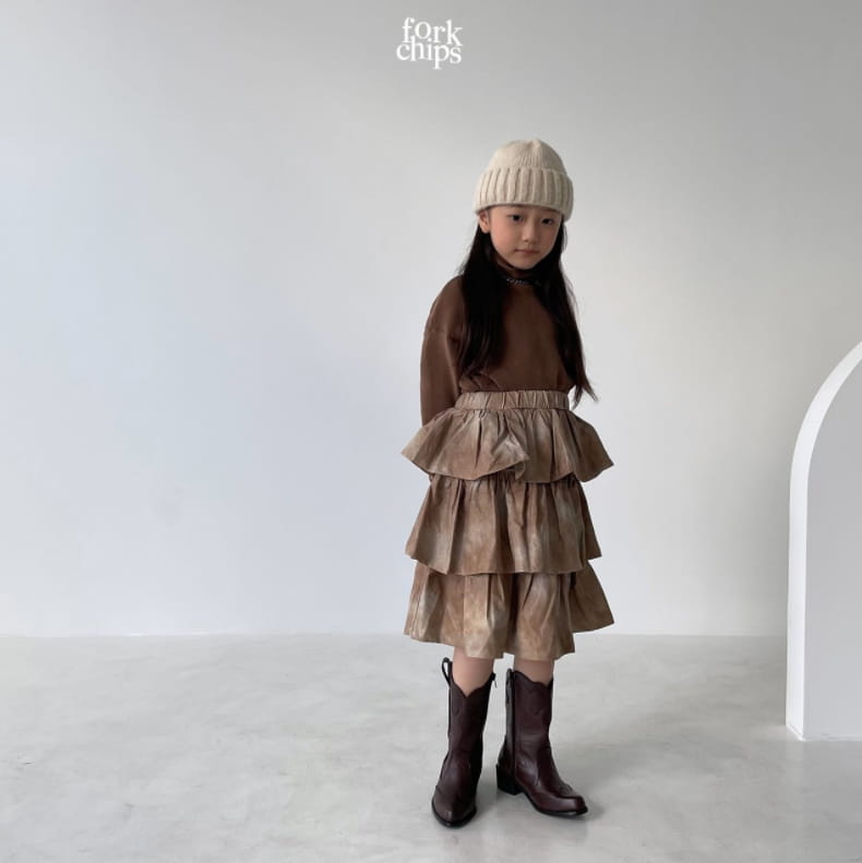 FORK CHIPS - Korean Children Fashion - #Kfashion4kids - Mont Cancan Skirt - 9