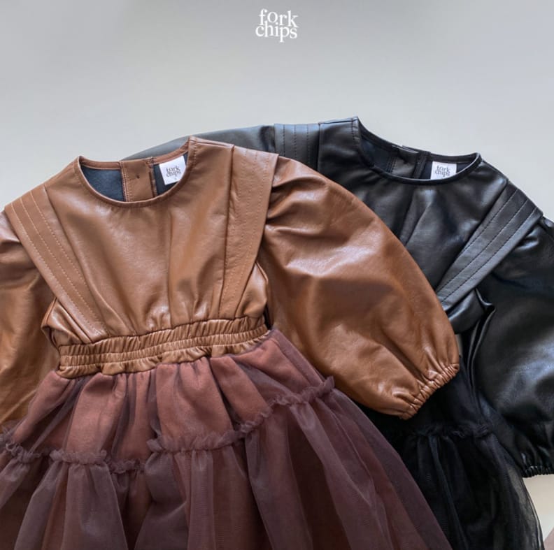 FORK CHIPS - Korean Children Fashion - #Kfashion4kids - Maxy Chiffon One-piece