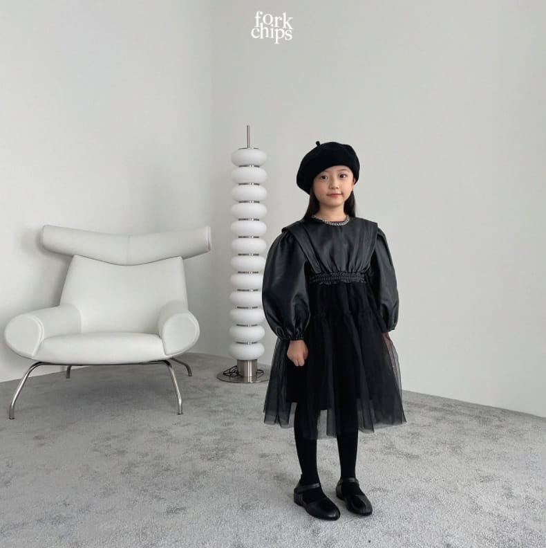 FORK CHIPS - Korean Children Fashion - #Kfashion4kids - Maxy Chiffon One-piece - 10