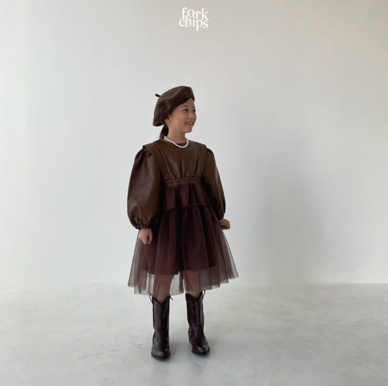 FORK CHIPS - Korean Children Fashion - #Kfashion4kids - Maxy Chiffon One-piece - 12