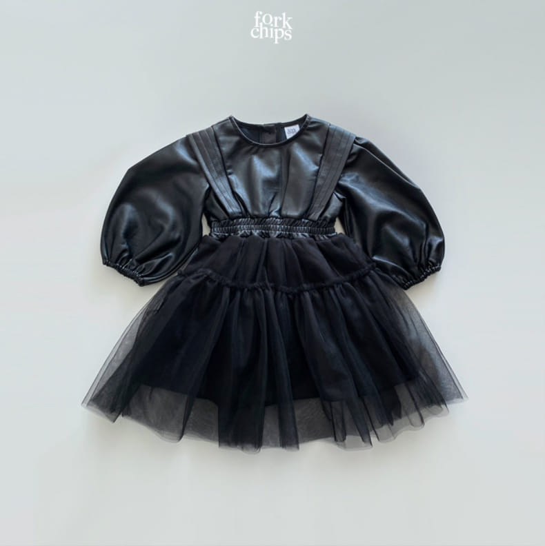FORK CHIPS - Korean Children Fashion - #Kfashion4kids - Maxy Chiffon One-piece - 2