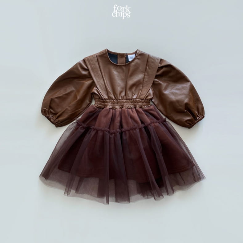 FORK CHIPS - Korean Children Fashion - #Kfashion4kids - Maxy Chiffon One-piece - 3