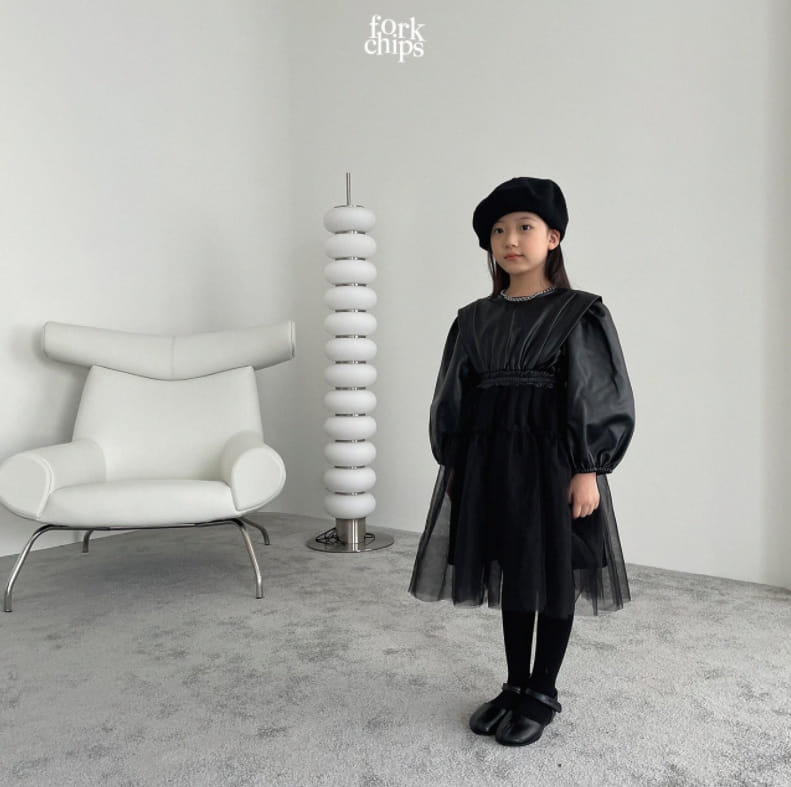 FORK CHIPS - Korean Children Fashion - #Kfashion4kids - Maxy Chiffon One-piece - 8