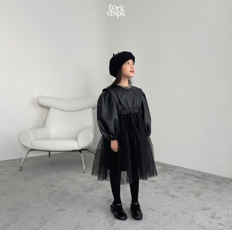 FORK CHIPS - Korean Children Fashion - #Kfashion4kids - Maxy Chiffon One-piece - 9
