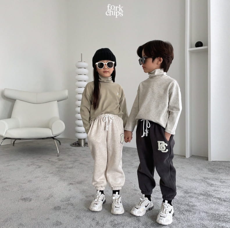 FORK CHIPS - Korean Children Fashion - #Kfashion4kids - Signature Turtleneck Tee - 11