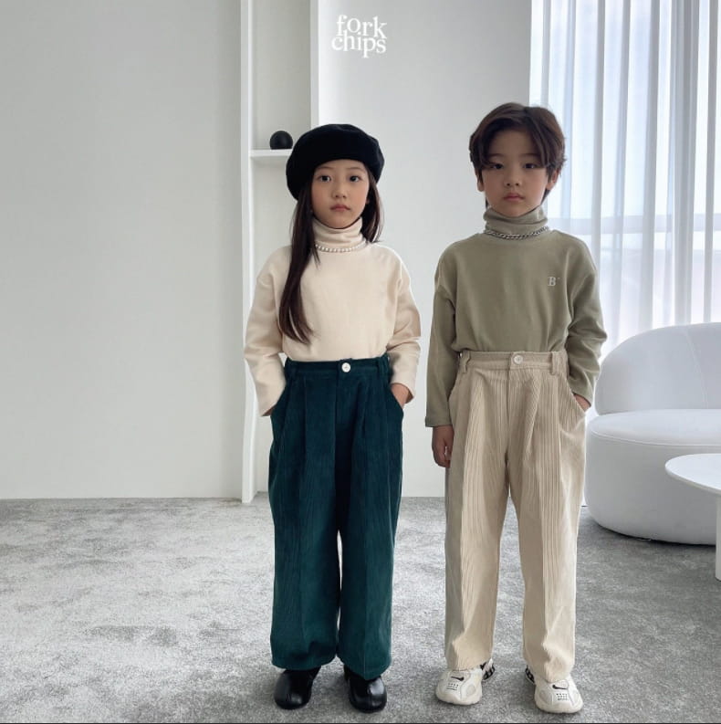 FORK CHIPS - Korean Children Fashion - #Kfashion4kids - Signature Turtleneck Tee - 5