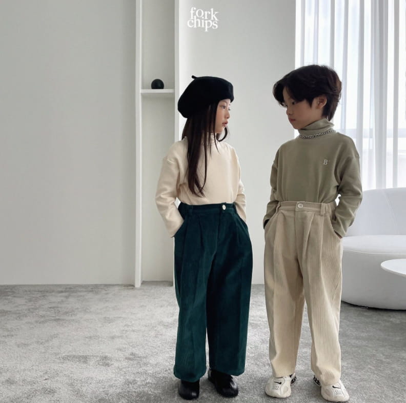 FORK CHIPS - Korean Children Fashion - #Kfashion4kids - Signature Turtleneck Tee - 7