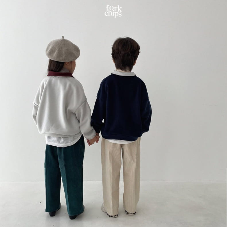 FORK CHIPS - Korean Children Fashion - #Kfashion4kids - Rugby Zip-up Sweatshirt - 5
