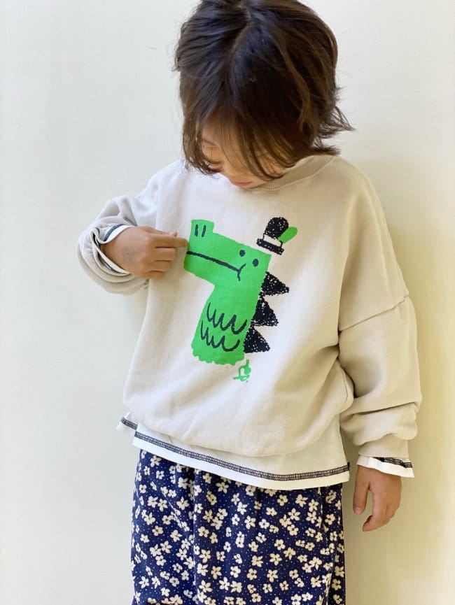 GARDEN - Korean Children Fashion - #Kfashion4kids - Dino Sweatshirt - 5