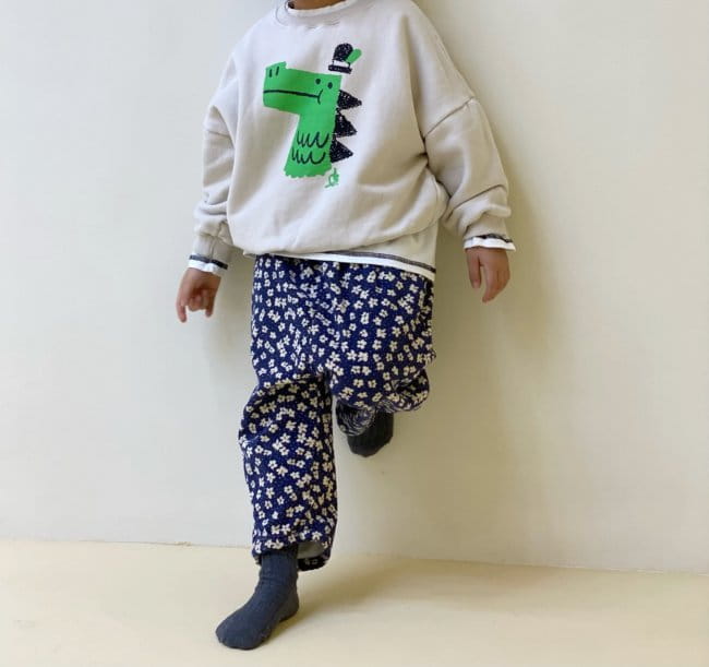 GARDEN - Korean Children Fashion - #Kfashion4kids - Dino Sweatshirt - 6
