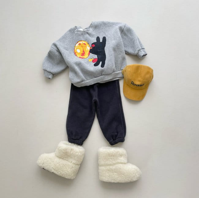 GARDEN - Korean Children Fashion - #Kfashion4kids - Black Dog Sweatshirt - 10