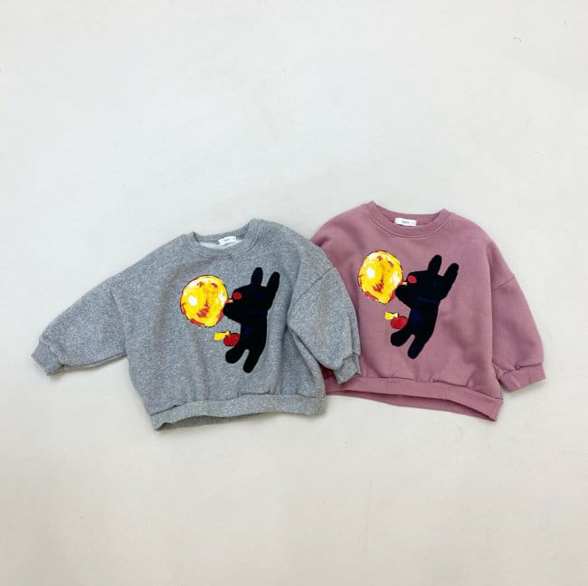 GARDEN - Korean Children Fashion - #Kfashion4kids - Black Dog Sweatshirt - 11