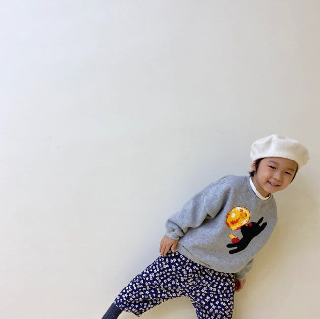 GARDEN - Korean Children Fashion - #Kfashion4kids - Black Dog Sweatshirt - 2