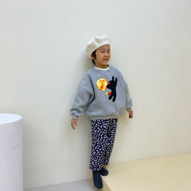 GARDEN - Korean Children Fashion - #Kfashion4kids - Black Dog Sweatshirt - 5