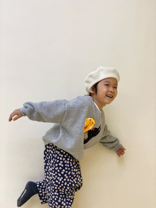 GARDEN - Korean Children Fashion - #Kfashion4kids - Black Dog Sweatshirt - 6