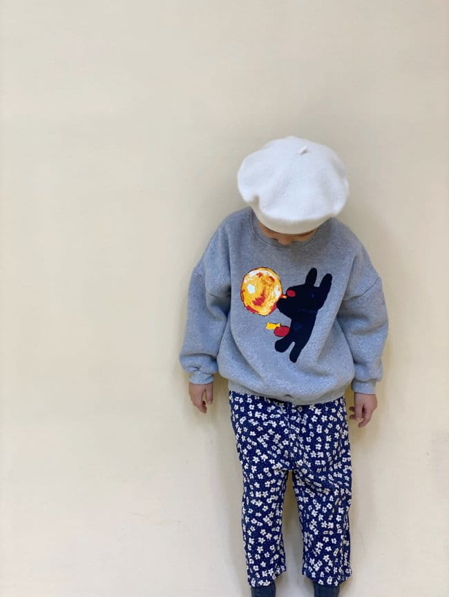 GARDEN - Korean Children Fashion - #Kfashion4kids - Black Dog Sweatshirt - 7