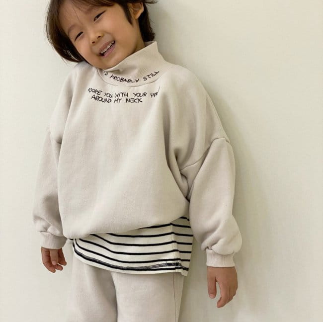 GARDEN - Korean Children Fashion - #Kfashion4kids - VNEck Line Embroidery Top Bottom Set - 4