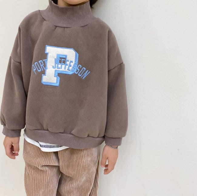 GARDEN - Korean Children Fashion - #Kfashion4kids - P Embroidery Turtleneck Tee - 10