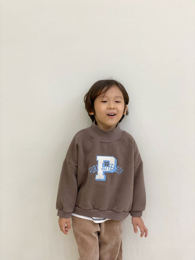 GARDEN - Korean Children Fashion - #Kfashion4kids - P Embroidery Turtleneck Tee - 12