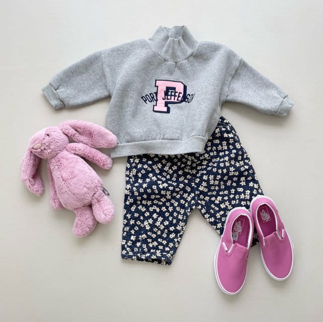 GARDEN - Korean Children Fashion - #Kfashion4kids - P Embroidery Turtleneck Tee - 8