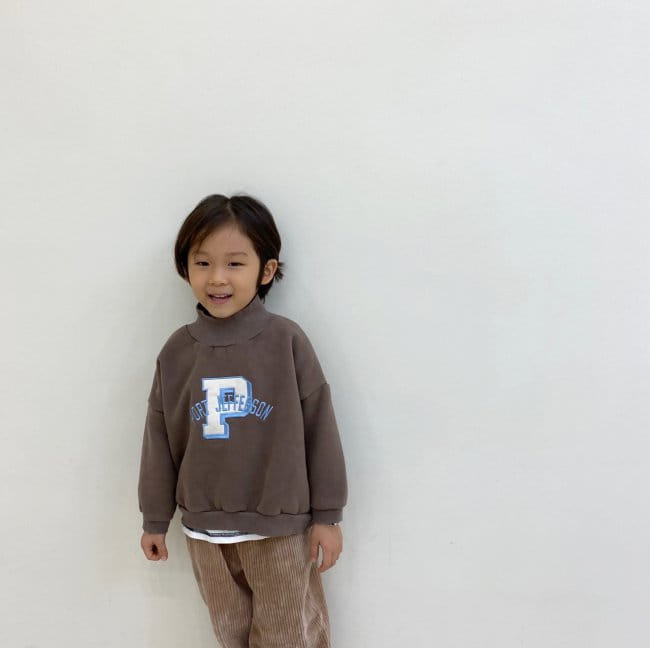 GARDEN - Korean Children Fashion - #Kfashion4kids - P Embroidery Turtleneck Tee - 9