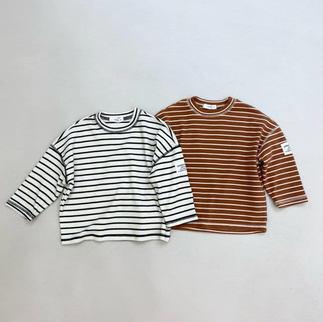 GARDEN - Korean Children Fashion - #Kfashion4kids - Pitch Stripes Tee - 9