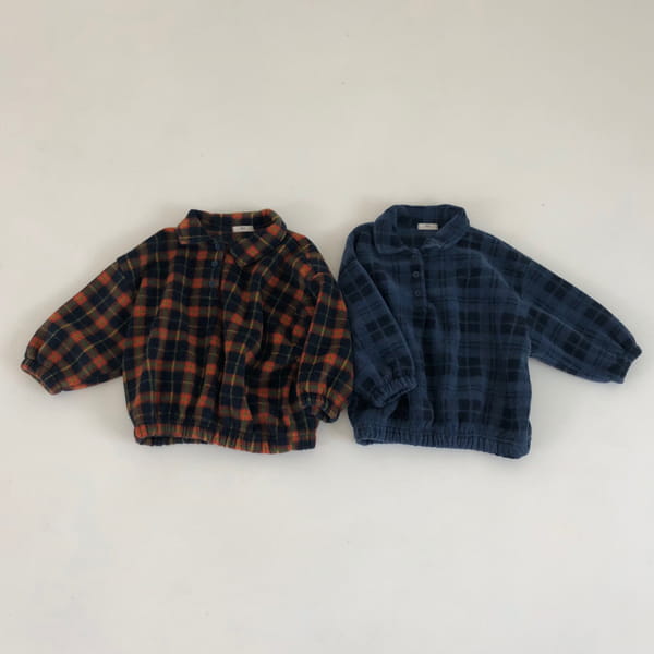 GO;U - Korean Children Fashion - #Kfashion4kids - Pol Pol Collar Sweatshirt