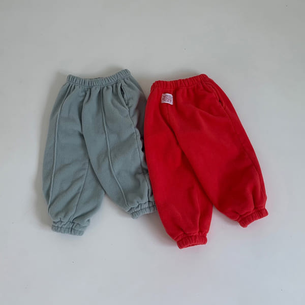 GO;U - Korean Children Fashion - #Kfashion4kids - Red Sun Pants with Mom