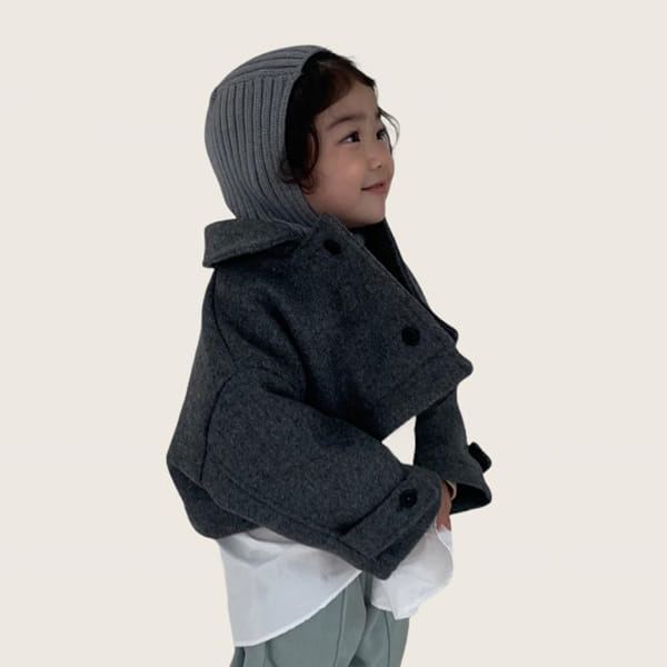 GO;U - Korean Children Fashion - #Kfashion4kids - Short Coat with Mom