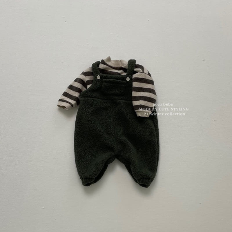 GO;U - Korean Children Fashion - #Kfashion4kids - Pock Dak Dungarees - 3