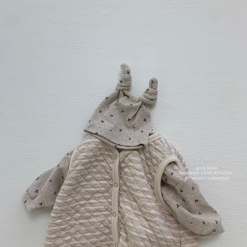 GO;U - Korean Children Fashion - #Kfashion4kids - Angdu Bodysuit with Bonnet - 11