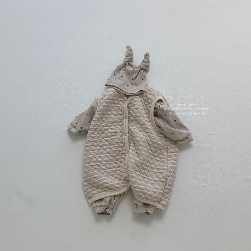 GO;U - Korean Children Fashion - #Kfashion4kids - Angdu Bodysuit with Bonnet - 12