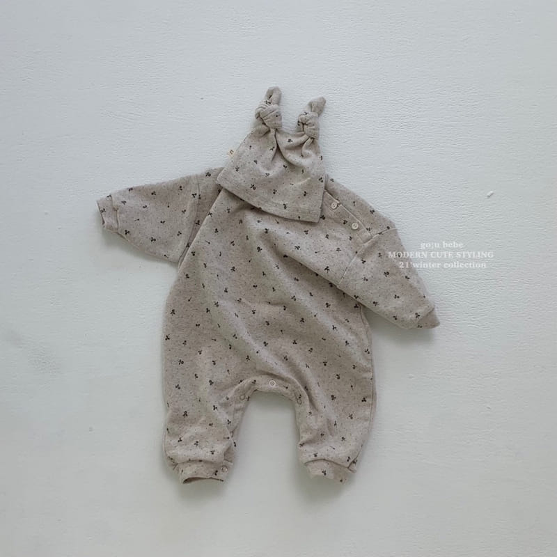 GO;U - Korean Children Fashion - #Kfashion4kids - Angdu Bodysuit with Bonnet - 3