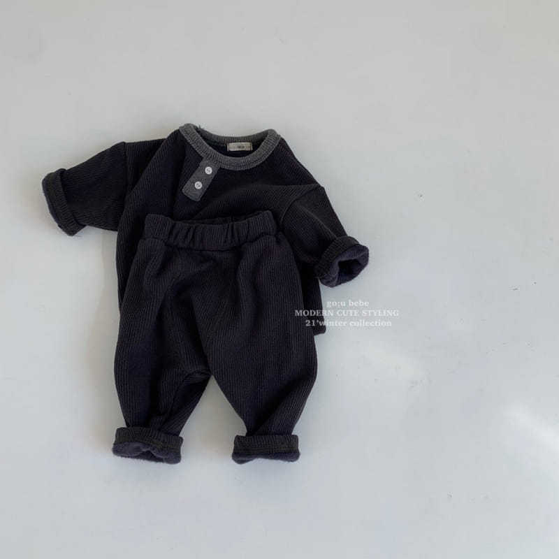 GO;U - Korean Children Fashion - #Kfashion4kids - Up Down Top Bottom Set