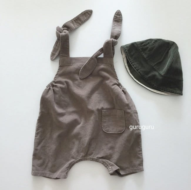GURU GURU - Korean Children Fashion - #Kfashion4kids - Rib Dungarees Pants