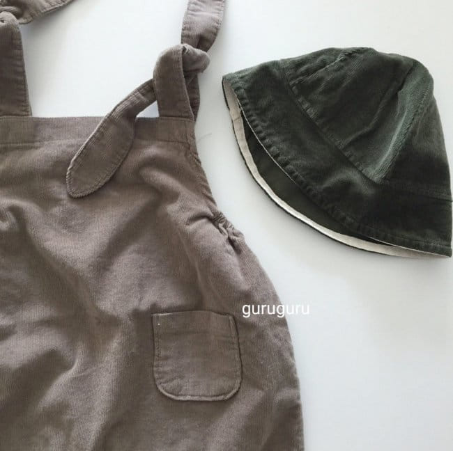 GURU GURU - Korean Children Fashion - #Kfashion4kids - Rib Dungarees Pants - 2