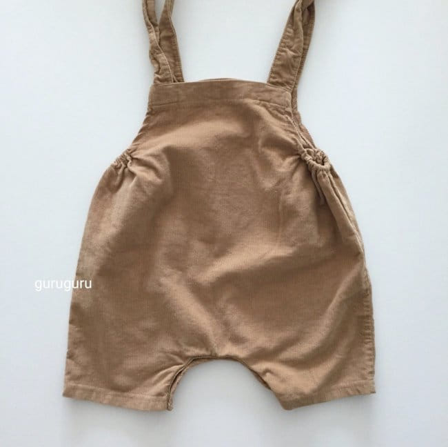 GURU GURU - Korean Children Fashion - #Kfashion4kids - Rib Dungarees Pants - 6
