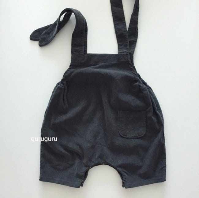 GURU GURU - Korean Children Fashion - #Kfashion4kids - Rib Dungarees Pants - 8