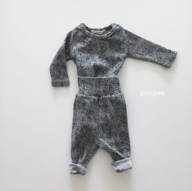 GURU GURU - Korean Children Fashion - #Kfashion4kids - Tiger Top Bottom Set - 6