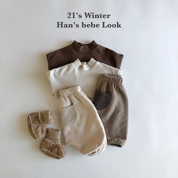 HAN'S - Korean Children Fashion - #Kfashion4kids - Half Turtleneck Tee - 10