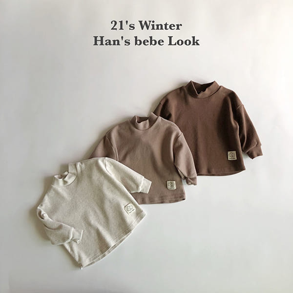 HAN'S - Korean Children Fashion - #Kfashion4kids - Half Turtleneck Tee - 8