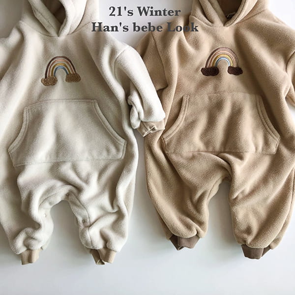HAN'S - Korean Children Fashion - #Kfashion4kids - Rainbow Bookle Jumper Bodysuit - 12