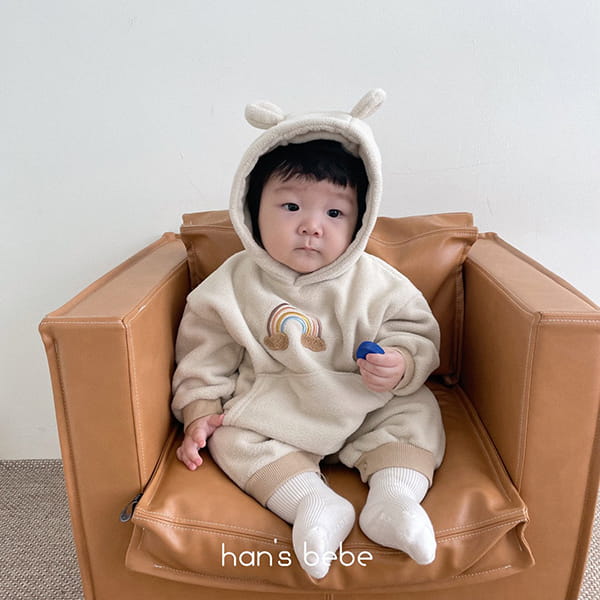 HAN'S - Korean Children Fashion - #Kfashion4kids - Rainbow Bookle Jumper Bodysuit - 2