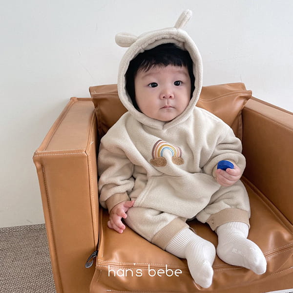HAN'S - Korean Children Fashion - #Kfashion4kids - Rainbow Bookle Jumper Bodysuit - 3